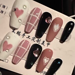 Nail Art with Hearts